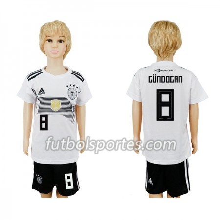 Camisetas Alemania Gundogan 8 Niño Primera Equipacion Mundial 2018